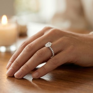 Anillos de Compromiso de Moissanita