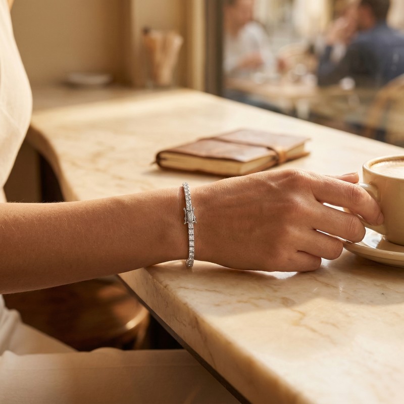 Pulseras de moissanita