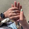 Sophia - Anillo de compromiso de moissanita con piedras laterales en pavé