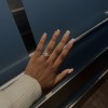 Sophia - Anillo de compromiso de moissanita con piedras laterales en pavé