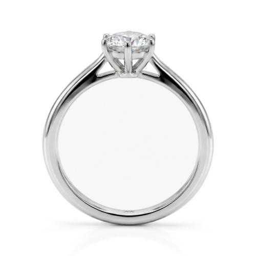 Ella - Anillo de compromiso solitario de moissanita