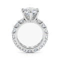 Solstice - Anillo de compromiso de moissanita con un majestuoso diseño de eternidad