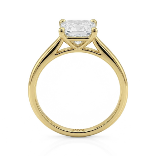 Iris – Anillo solitario de moissanita de talla princesa