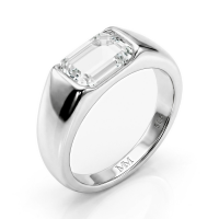 Portraitix - Anillo de Moissanita de Talla Portrait para Hombre