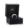 Portraitix - Anillo para hombre con moissanita de talla portrait