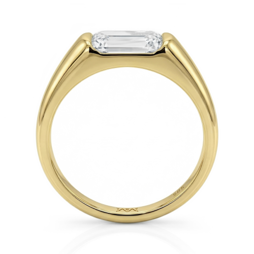 Portraitix - Anillo de moissanita de talla portrait para hombre