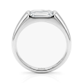 Portraitix - Anillo para hombre con moissanita de talla portrait