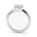Amora - Anillo solitario de moissanita talla corazón | My Moissanite