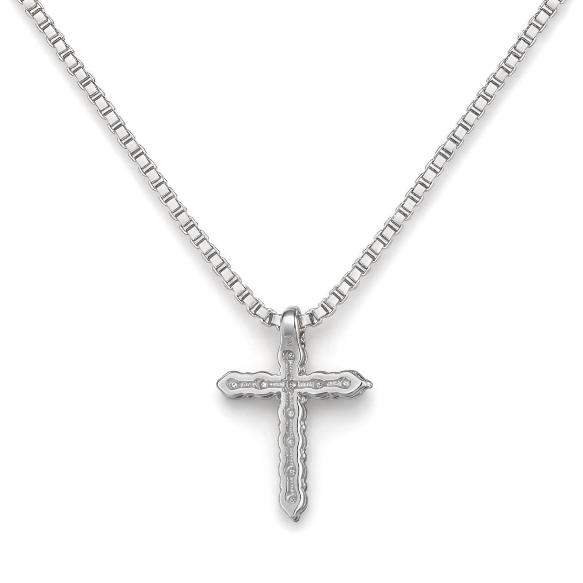Divinity - Colgante de cruz de moissanita