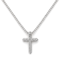 Divinity - Colgante de cruz de moissanita