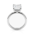Radiana - Anillo solitario de moissanita de talla radiant