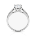 Elara - Anillo solitario de moissanita de talla cojín | My Moissanite