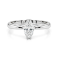 Liana - Anillo solitario de moissanita talla marquesa