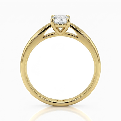 Eloise - Anillo solitario de moissanita de talla oval