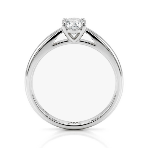 Eloise - Anillo solitario de moissanita de talla oval