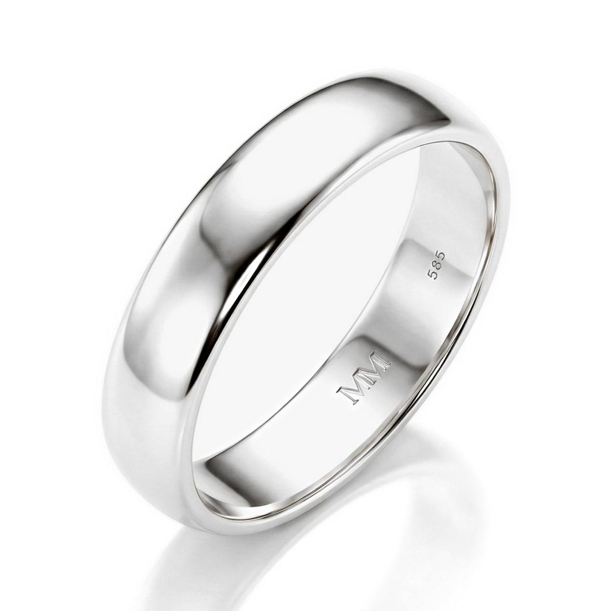 Monolithe - Anillo clásico para hombre con interior confort