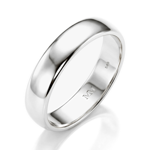Monolithe - Anillo Clásico para Hombre con Interior Confort