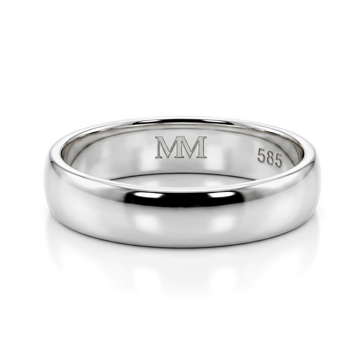 Monolithe - Anillo clásico para hombre con interior confort