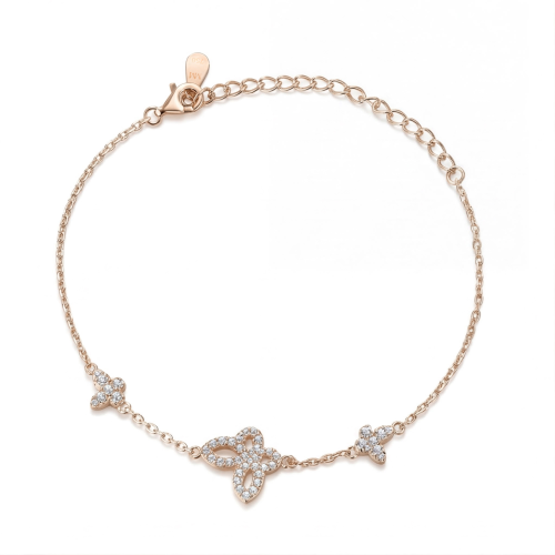 Orchidea - Pulsera de moissanita de talla marquesa con motivos florales