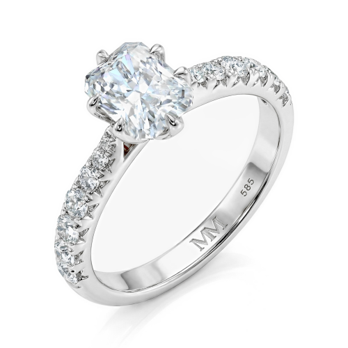 Anillos de plata 925 con moissanita