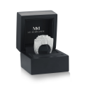 Zenith - Anillo de estrella para hombre con moissanita de talla pera y engaste pavé