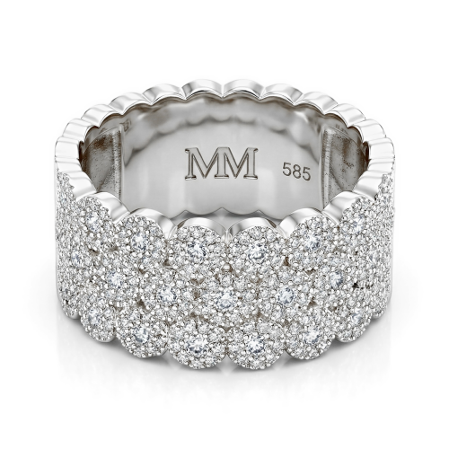 Anillos de plata 925 con moissanita