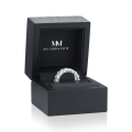 Eterna - Anillo eternity de moissanita de talla esmeralda