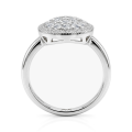 Cirilla - Anillo en racimo de moissanita con pavé