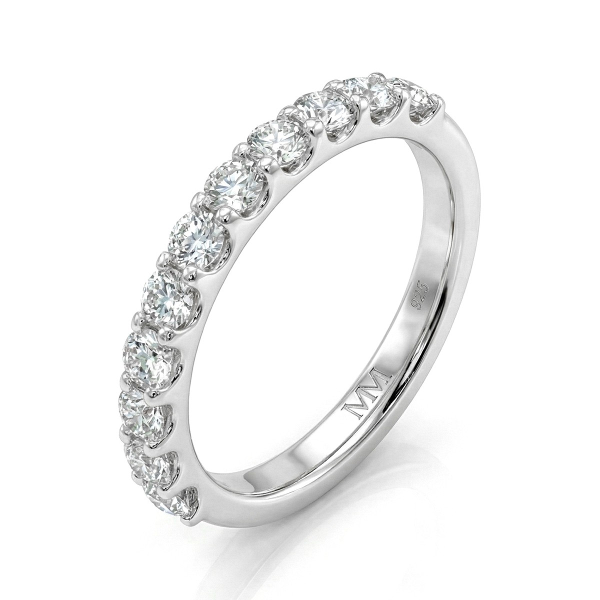 Evertina - Anillo eternity de moissanita