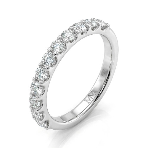 Evertina - Anillo eternity de moissanita