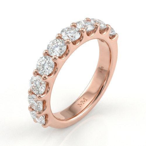 Evertina - anillo de eternidad de moissanita