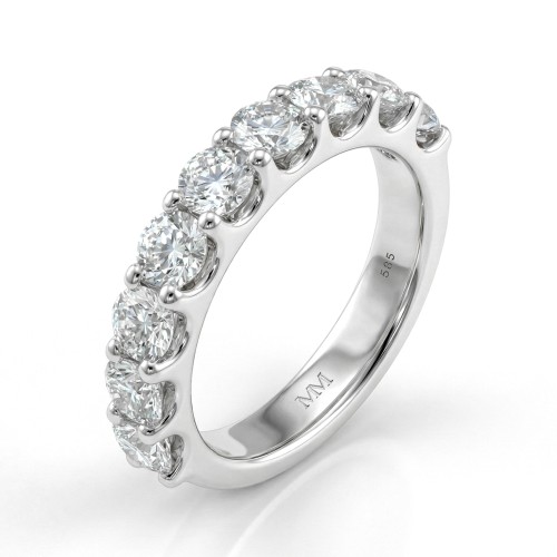 Evertina - Anillo eternity de moissanita
