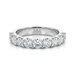 Evertina - anillo de eternidad de moissanita