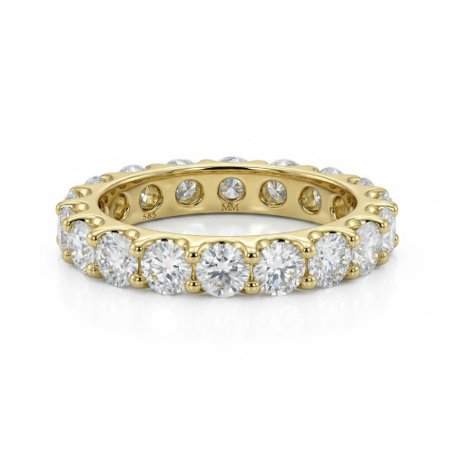 Evertina - anillo de eternidad de moissanita