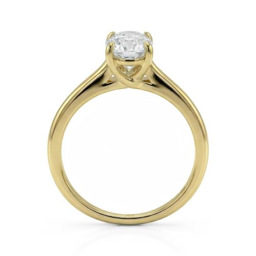Grace – Anillo de doble brazo de moissanita de talla oval