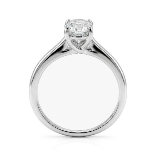 Grace – Anillo de doble brazo de moissanita de talla oval