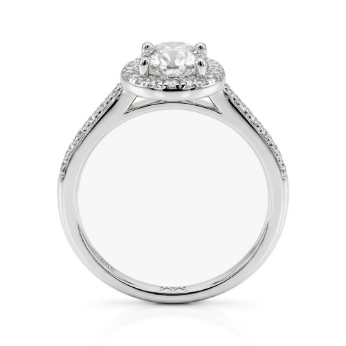 Anillos de platino con moissanita