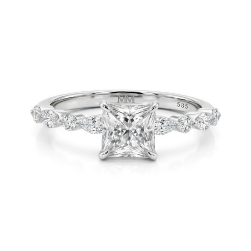 Anillos de plata 925 con moissanita