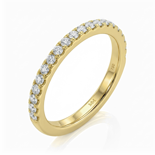 Starlet - Anillo eternity de moissanita