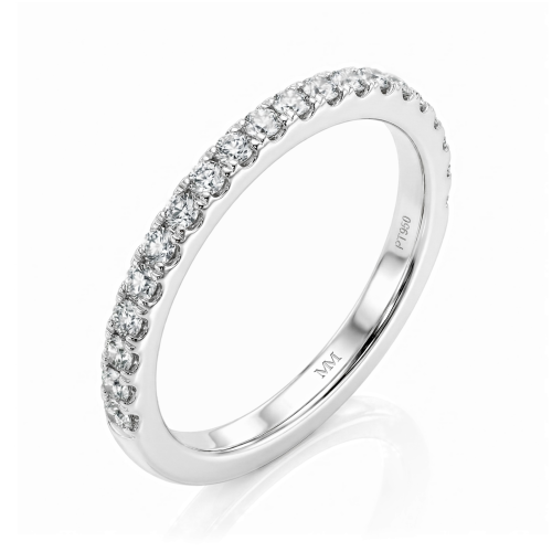 Starlet - Anillo de eternidad de moissanita