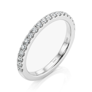 Starlet - Anillo de eternidad de moissanita