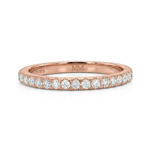 Starlet - Anillo de eternidad de moissanita