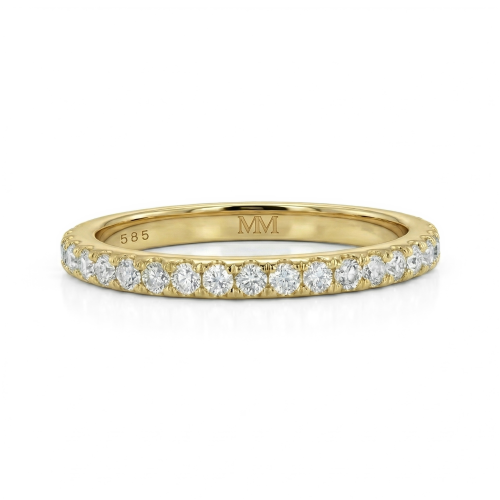 Starlet - Anillo de eternidad de moissanita