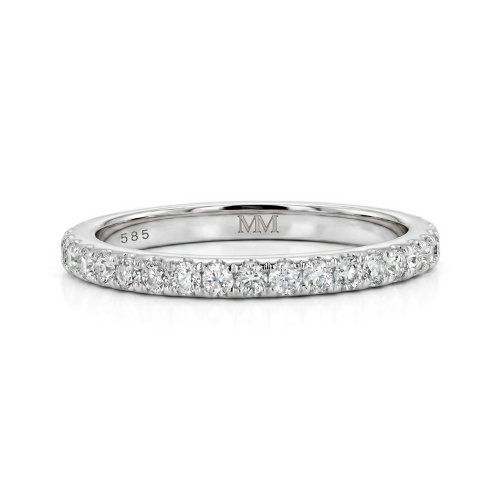 Starlet - Anillo de eternidad de moissanita