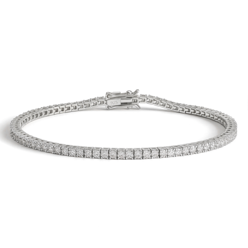 Solaris – Pulsera tennis de moissanita
