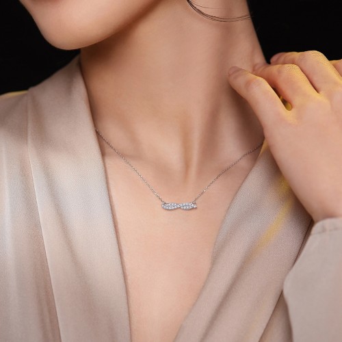 Collares de moissanita en plata 925