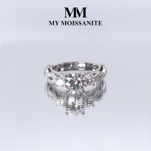 Anillos de plata 925 con moissanita