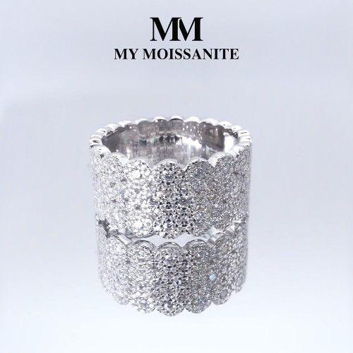 Anillos de plata 925 con moissanita