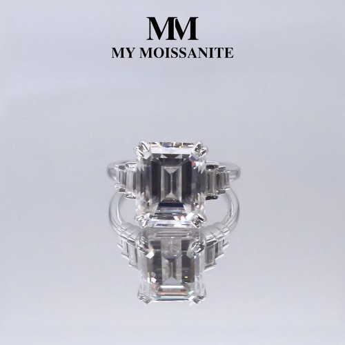 Anillos de plata 925 con moissanita