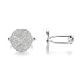 Luxon - Gemelos de moissanita con engaste pavé